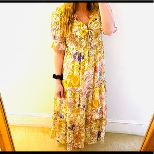 Nasty Gal Floral Maxi Dress